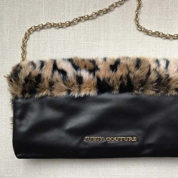 💜Juicy Couture Faux Fur Leopard Clutch 2 for $20! - Picture 8 of 12